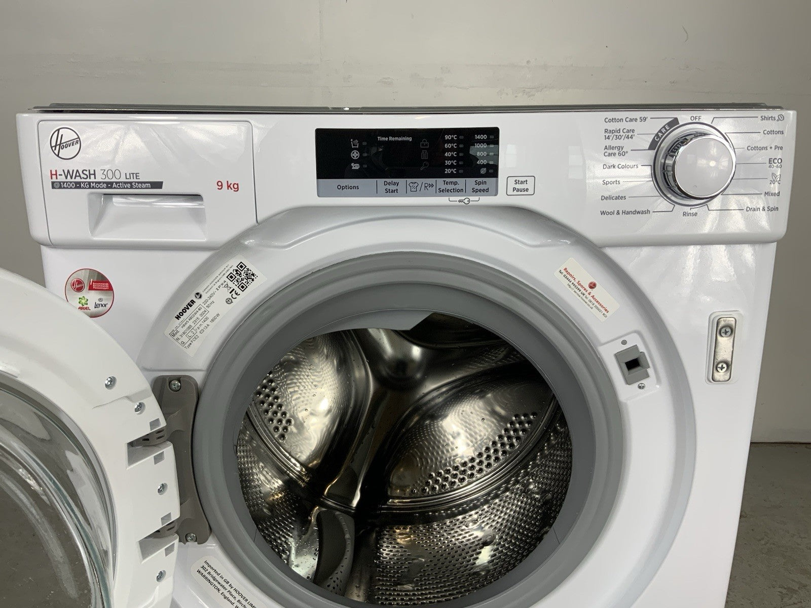 New Graded Hoover HBWS49D2W4-80  9Kg Integrated Washing Machine RRP£449 Y30