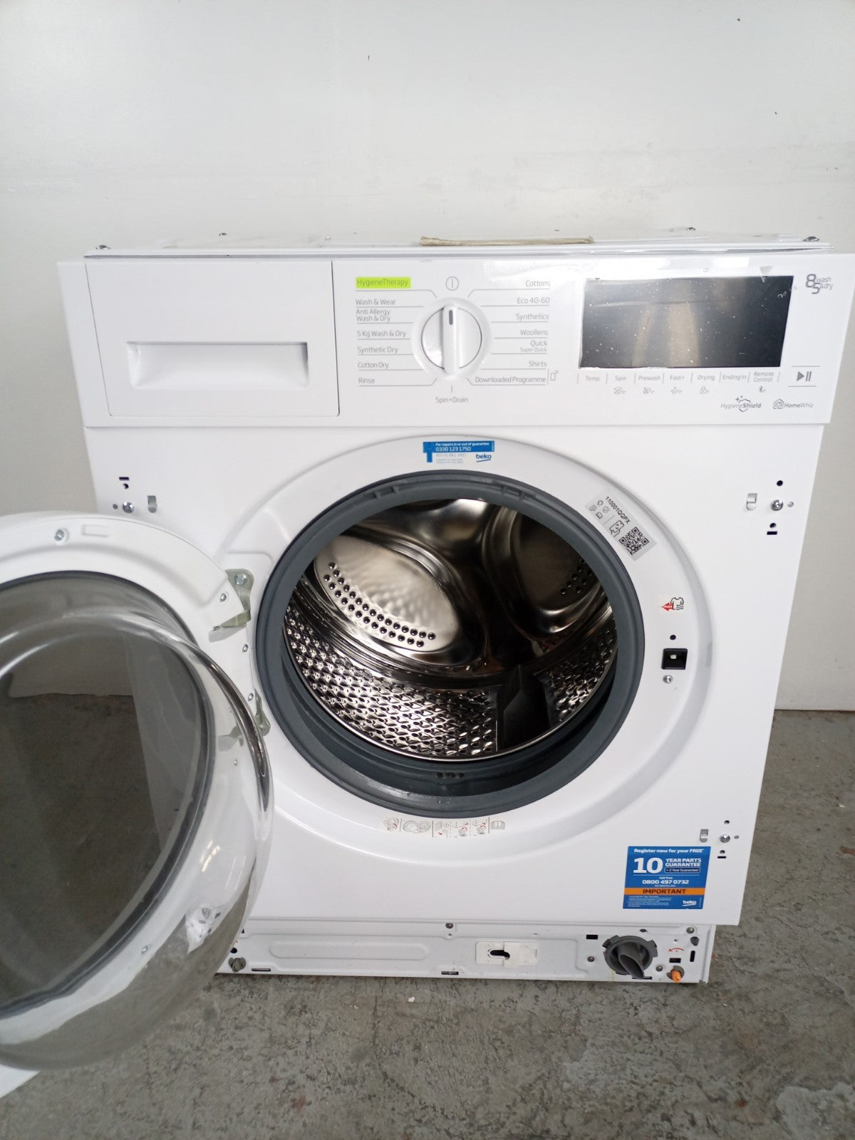 New Graded Beko WDIK854421F Integrated 8Kg/5Kg 1400 Washer DryerRRP£499 E52