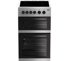 New Graded Silver Beko KDC5422AS  50 cm Electric Ceramic Cooker - RRP£399 W16