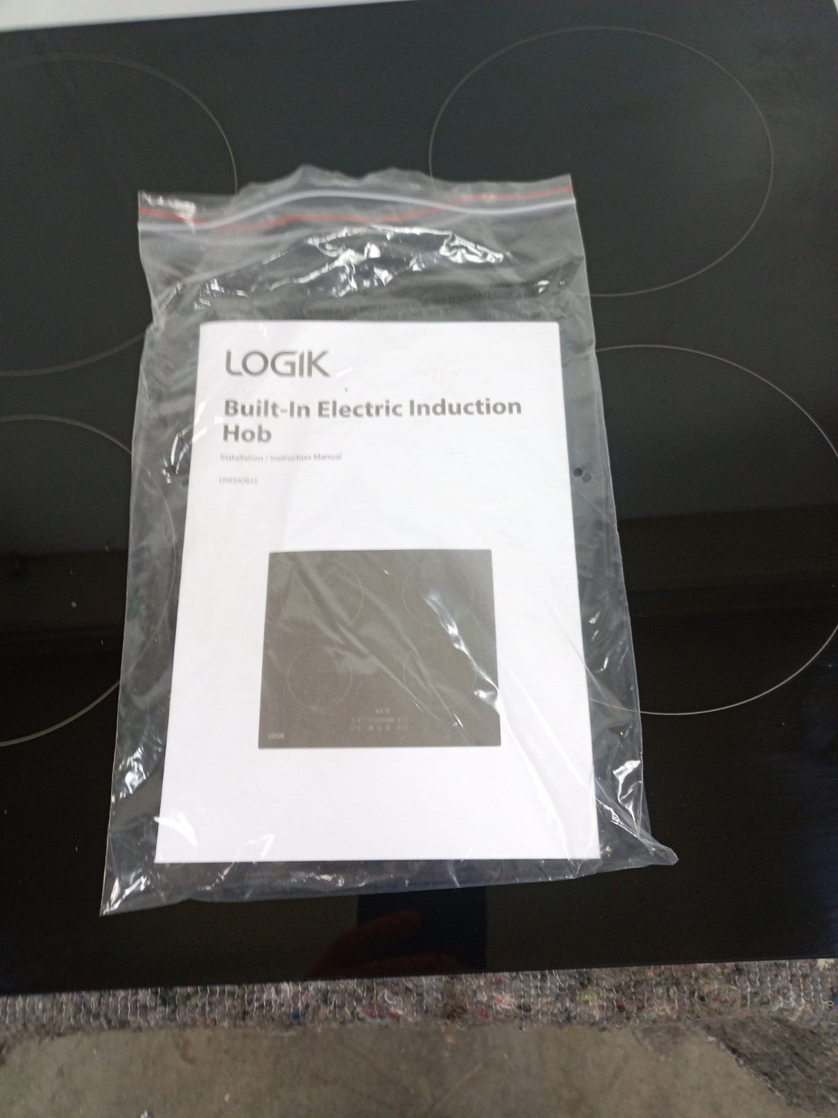 New Graded Logik  LINDHOB23 59 cm Ceramic Induction Hob - Black RRP£379 N71