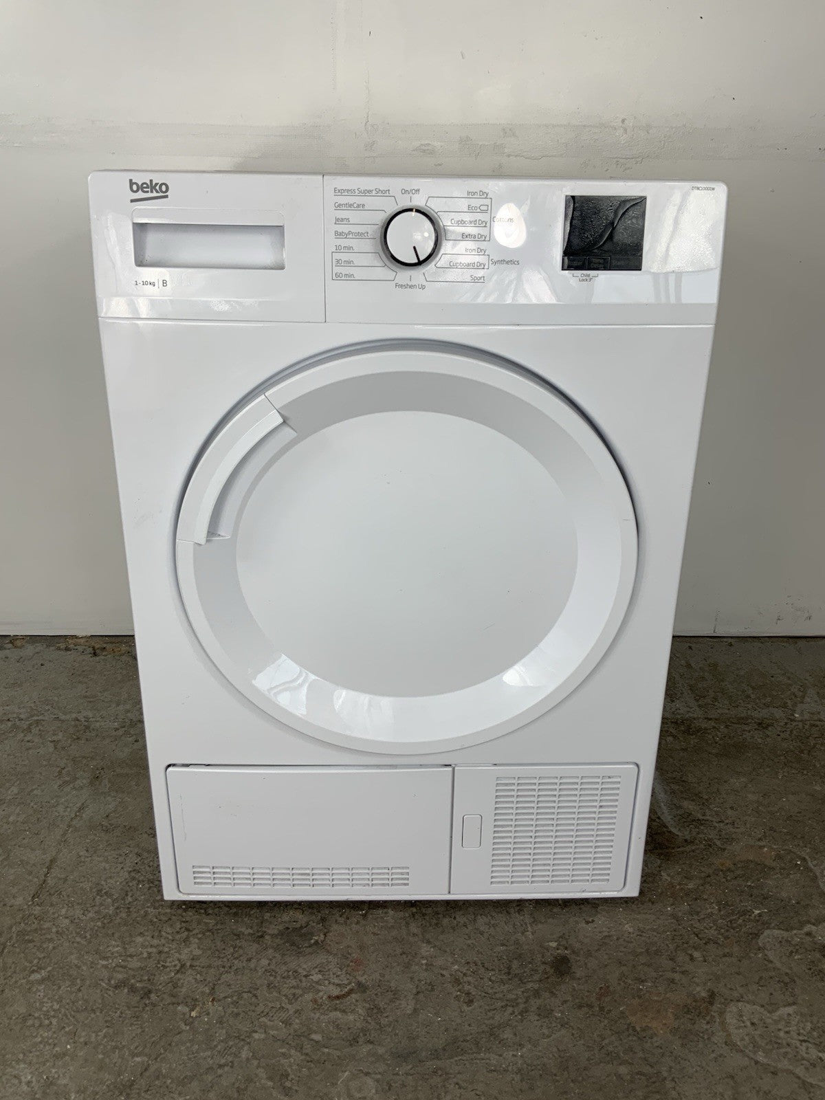 New Graded Beko DTBC10001W 10kg Condenser Tumble Dryer RRP£349 F72