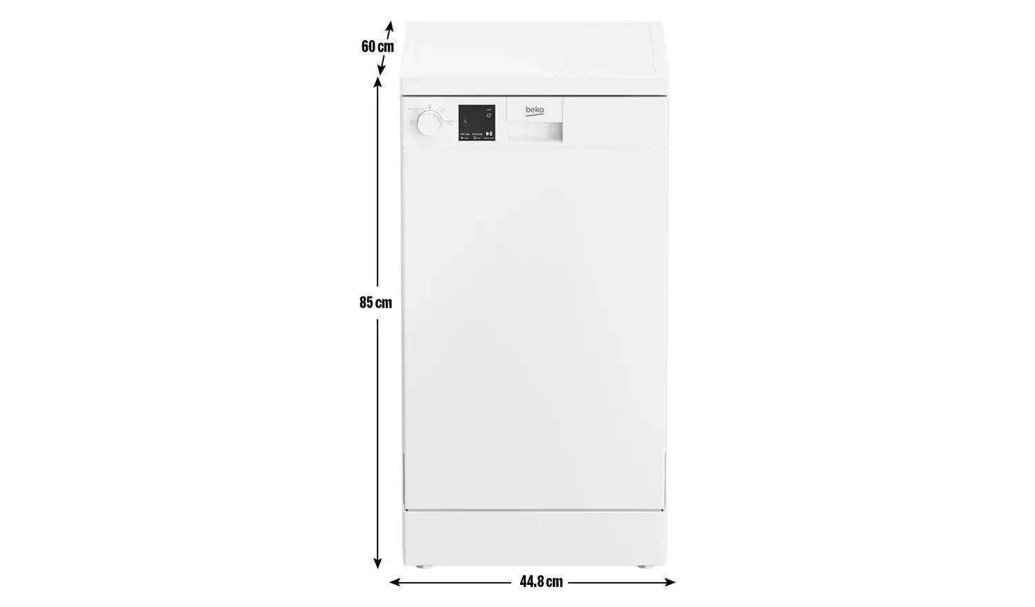 New Graded White  Beko DVS04X20W Slimline Dishwasher RRP£299- F18