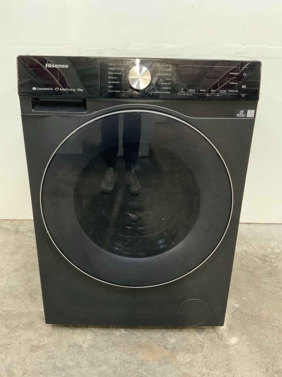 New Graded HISENSE 5S Series Auto WF5S1245BB WiFi 12 kg Washing Machine R55
