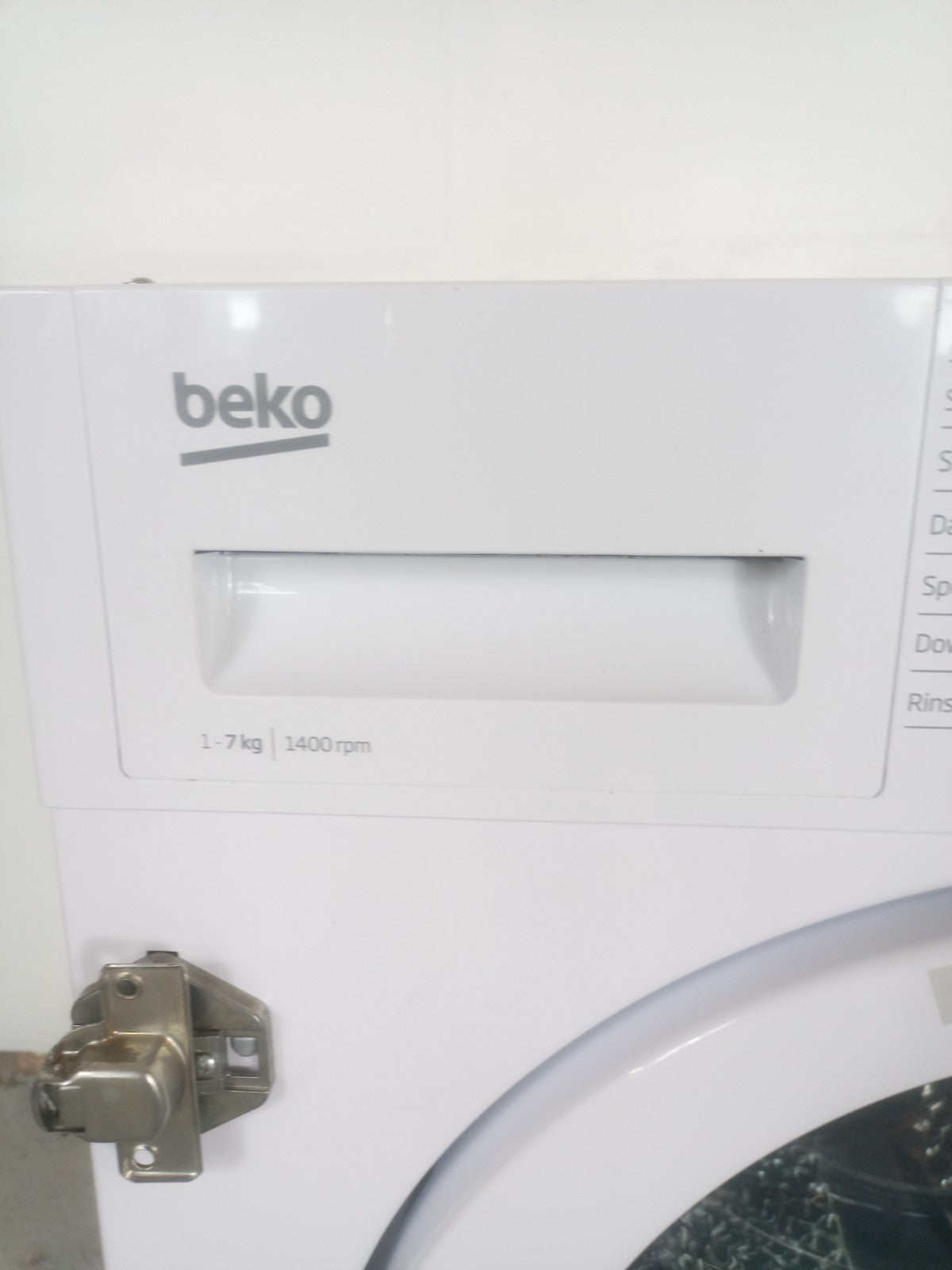 New Graded Beko WTIK74151F Integrated 7 kg 1400 Spin Washing Machine Y25