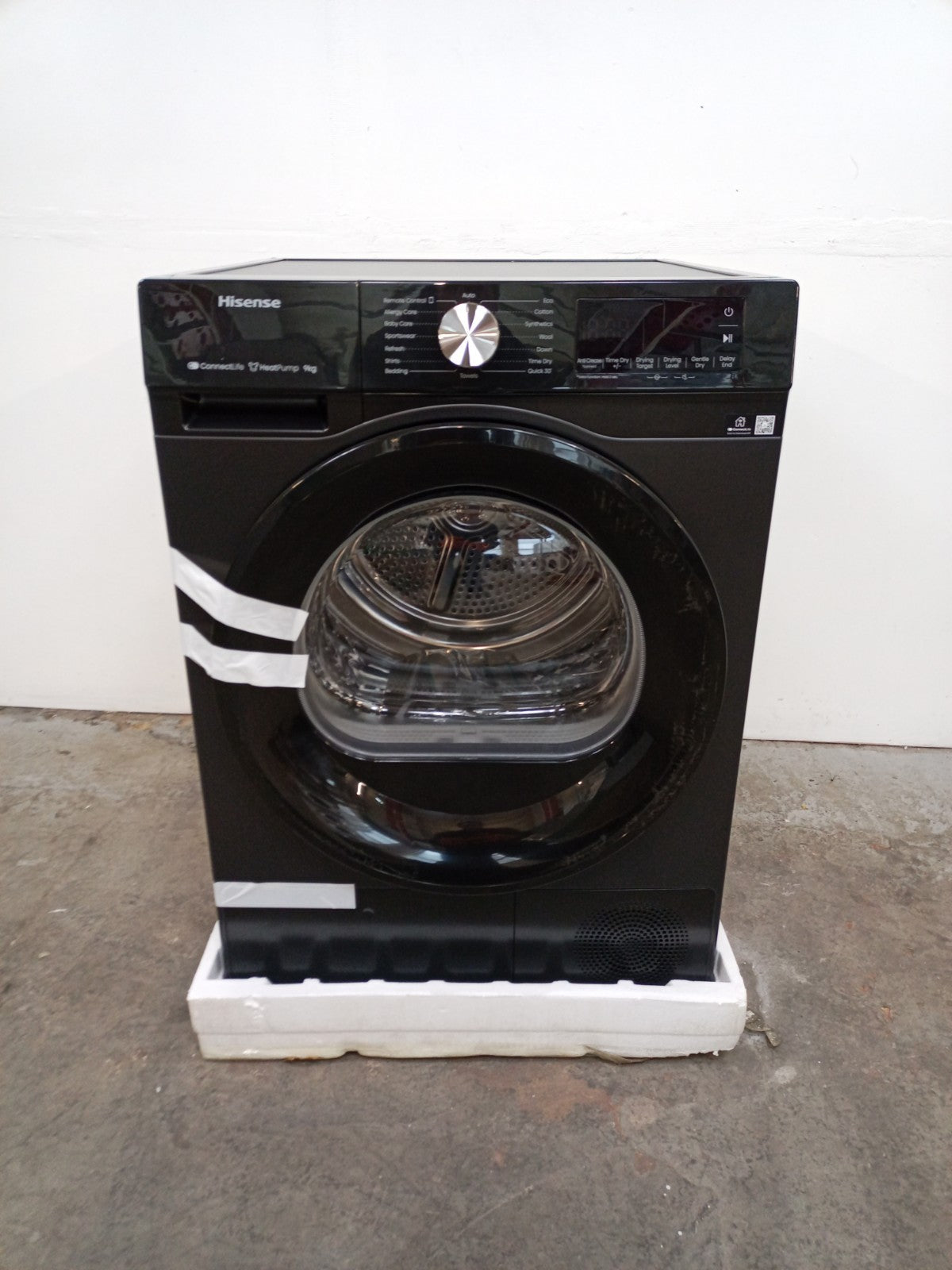 New Boxed Hisense DH3S902BB3 9Kg Heat Pump Dryer A+++ Black RRP£549 M23
