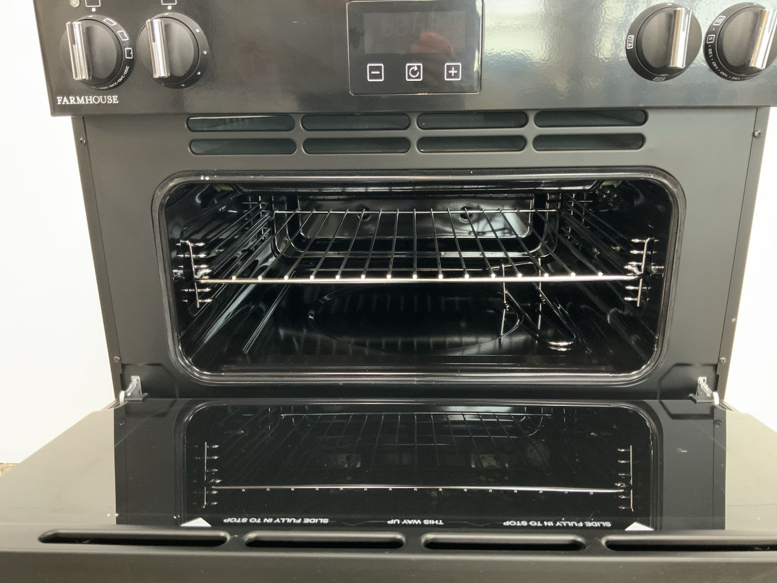 New Graded Belling BEL MRA Farmhouse 60Ei Induction Hob Cooker blackRRP£949 K90