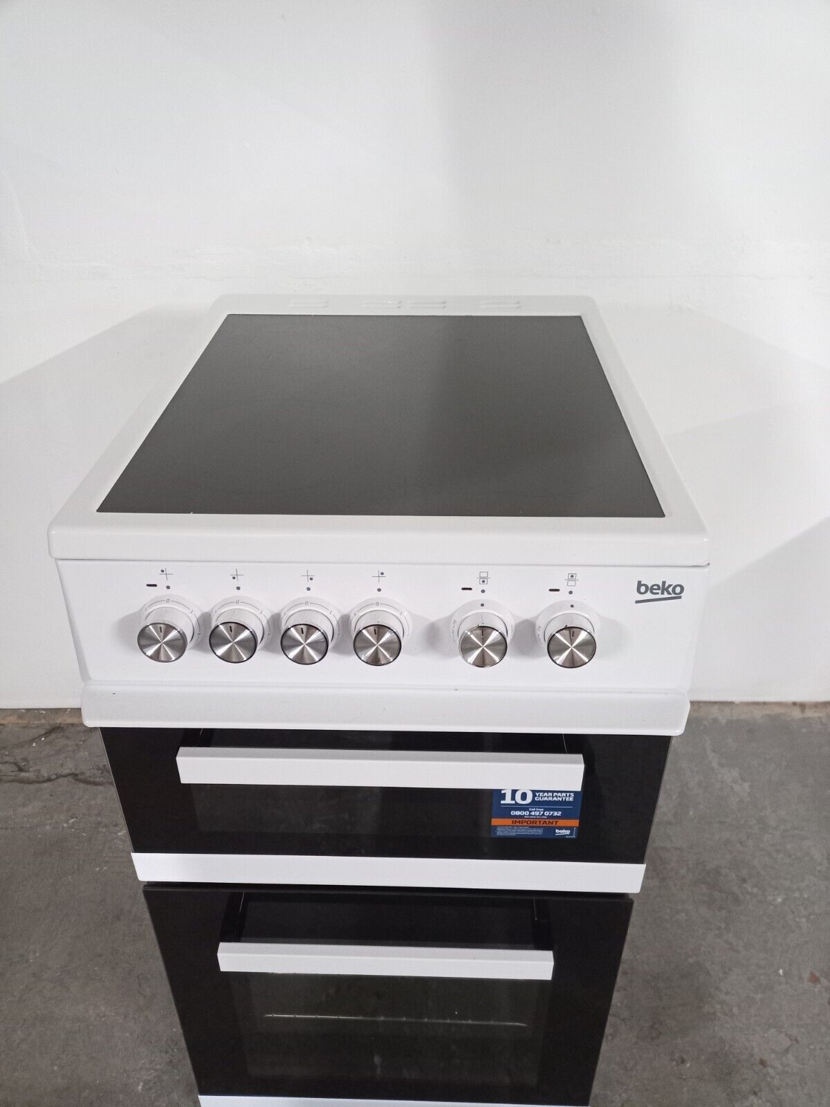 New Graded Beko KDVC563AW  50 cm Electric Ceramic Cooker - RRP£399 L5