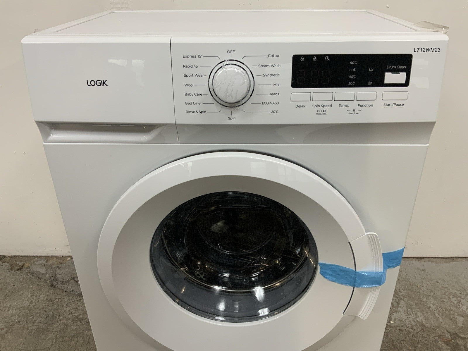 New Graded LOGIK L712WM23 7 kg 1200 Spin Washing Machine - White RRP£239 R53