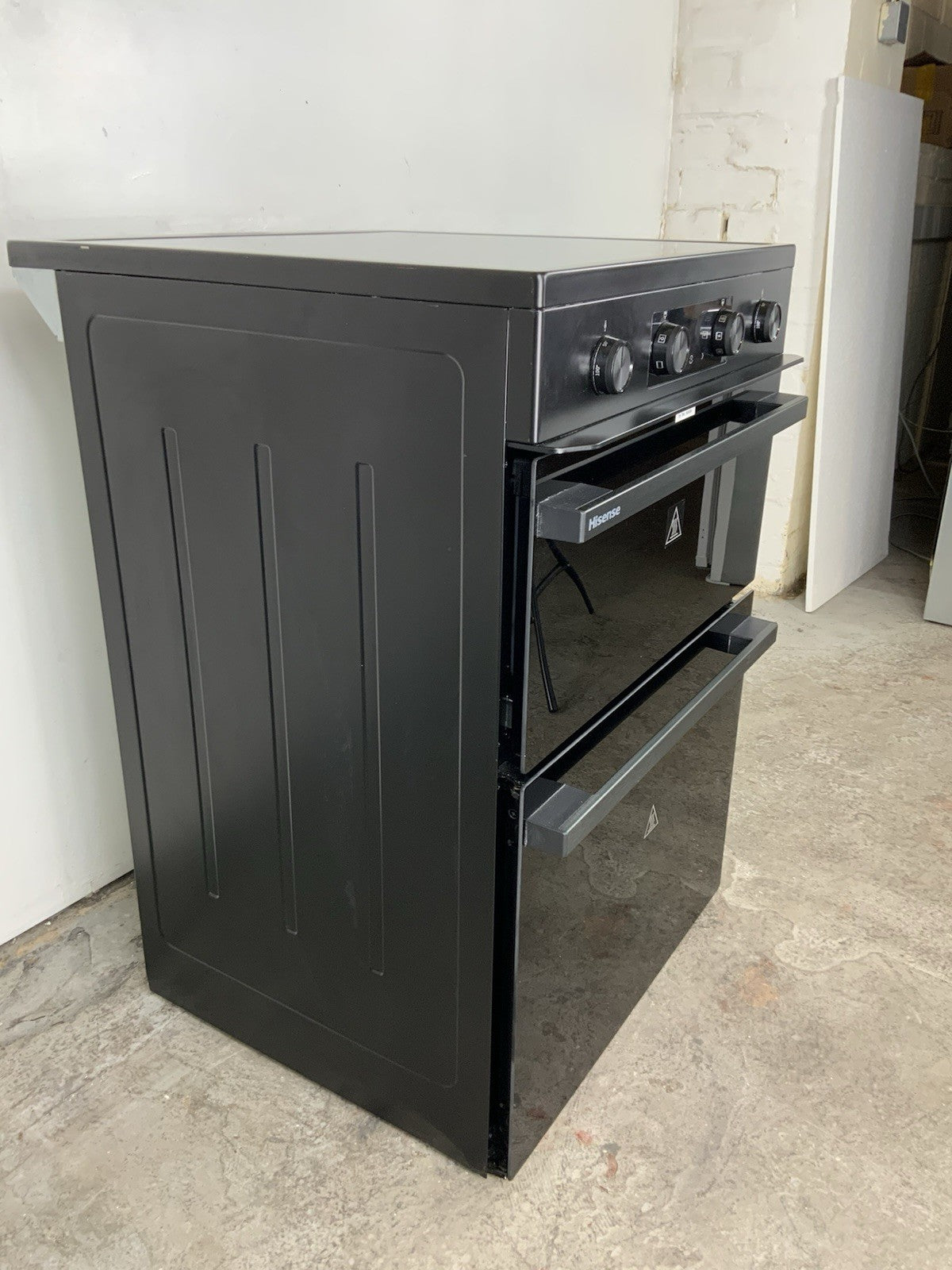 New Graded Hisense Hi6 Max HDCEIT6C20B 60cm Double Oven Electric Cooker F56
