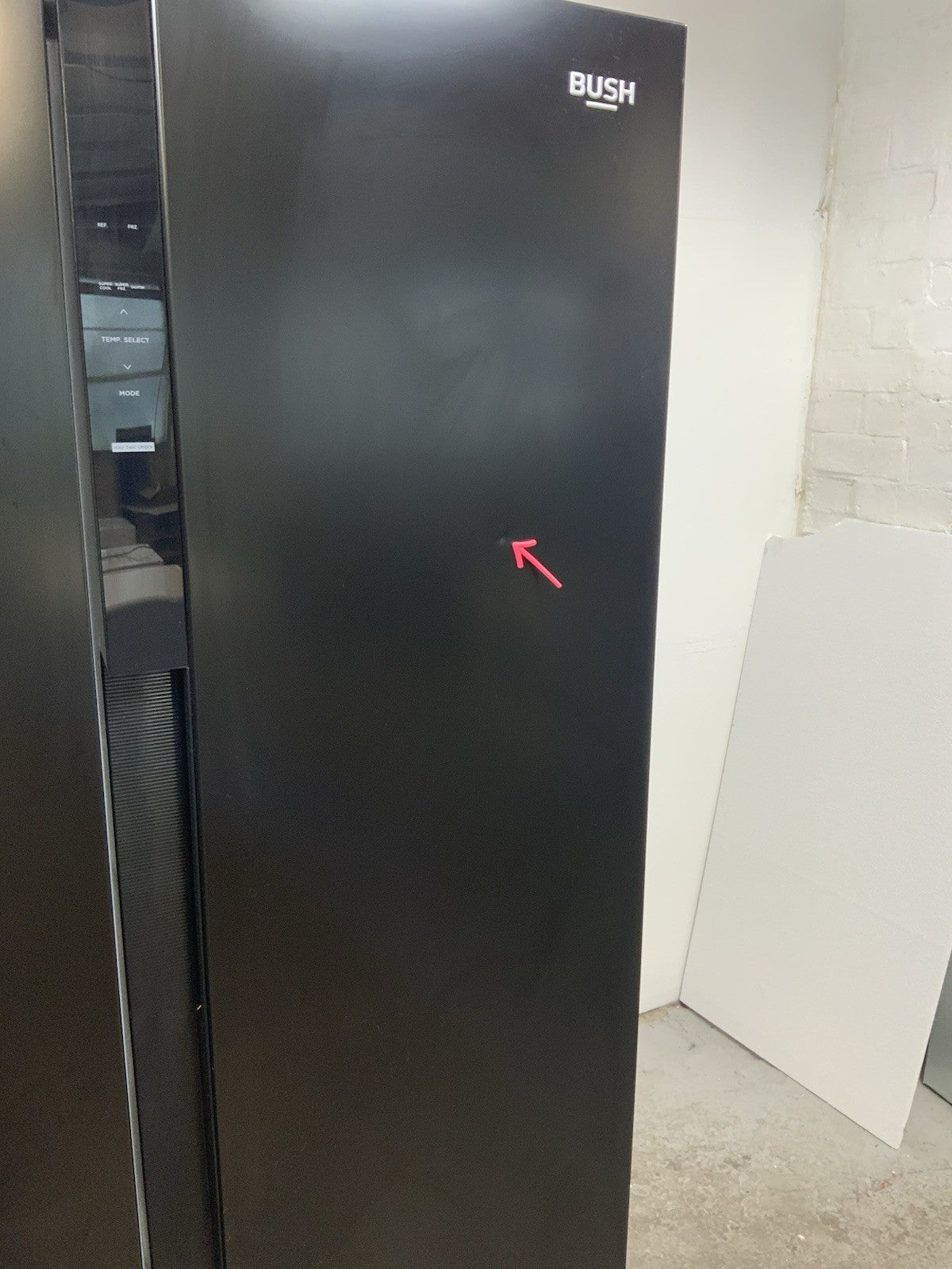 New Graded Bush MESBSB23E American Fridge Freezer - Black RRP £529 K69