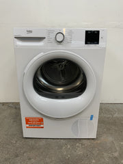 New Graded  Beko BMN3T3823W 8kg Heat Pump Tumble Dryer - Whiter RRP£399 R23