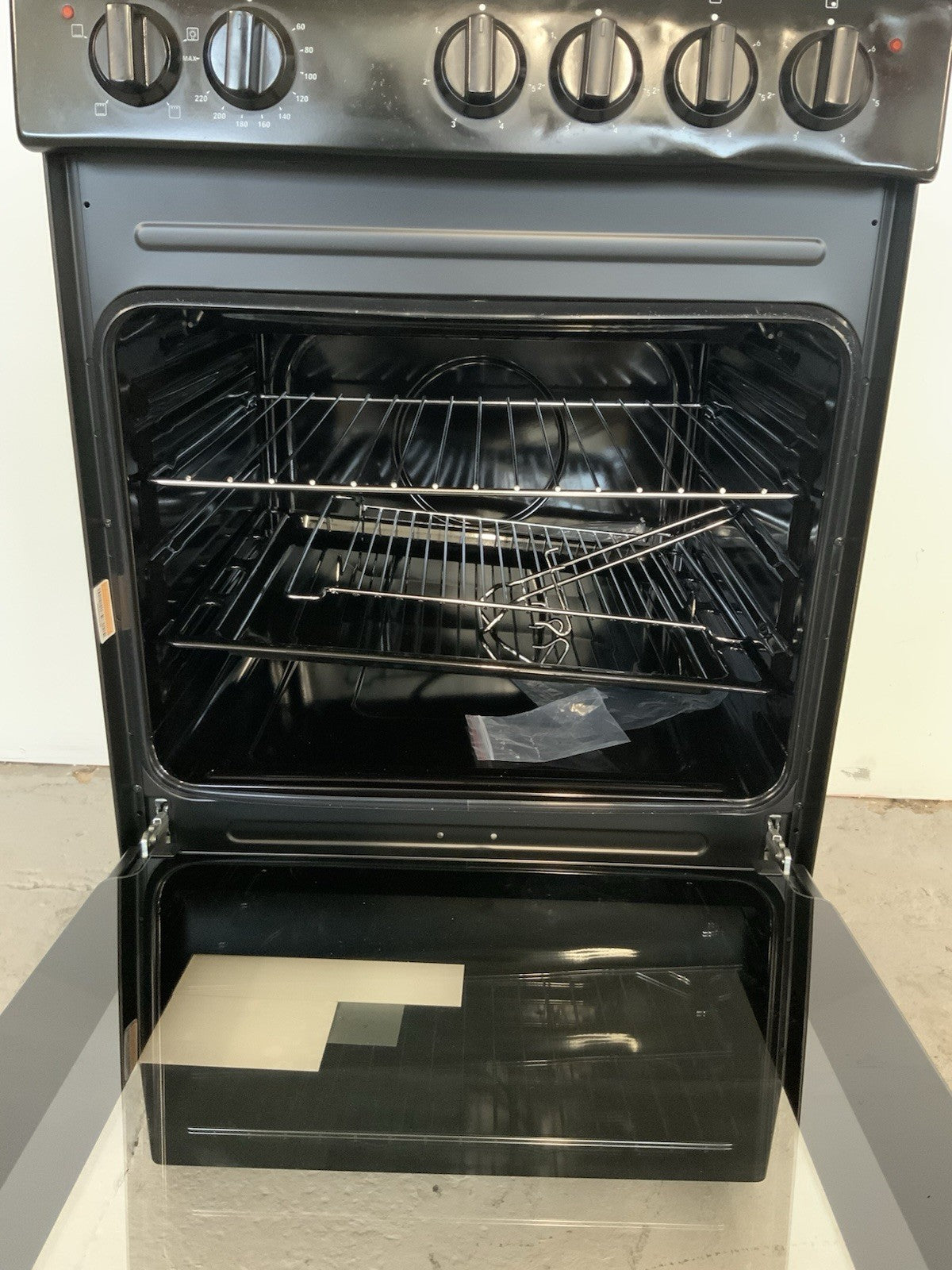 New Graded Black Bush BESAW50B 50cm Electric Single Cooker RRP£239 - L77