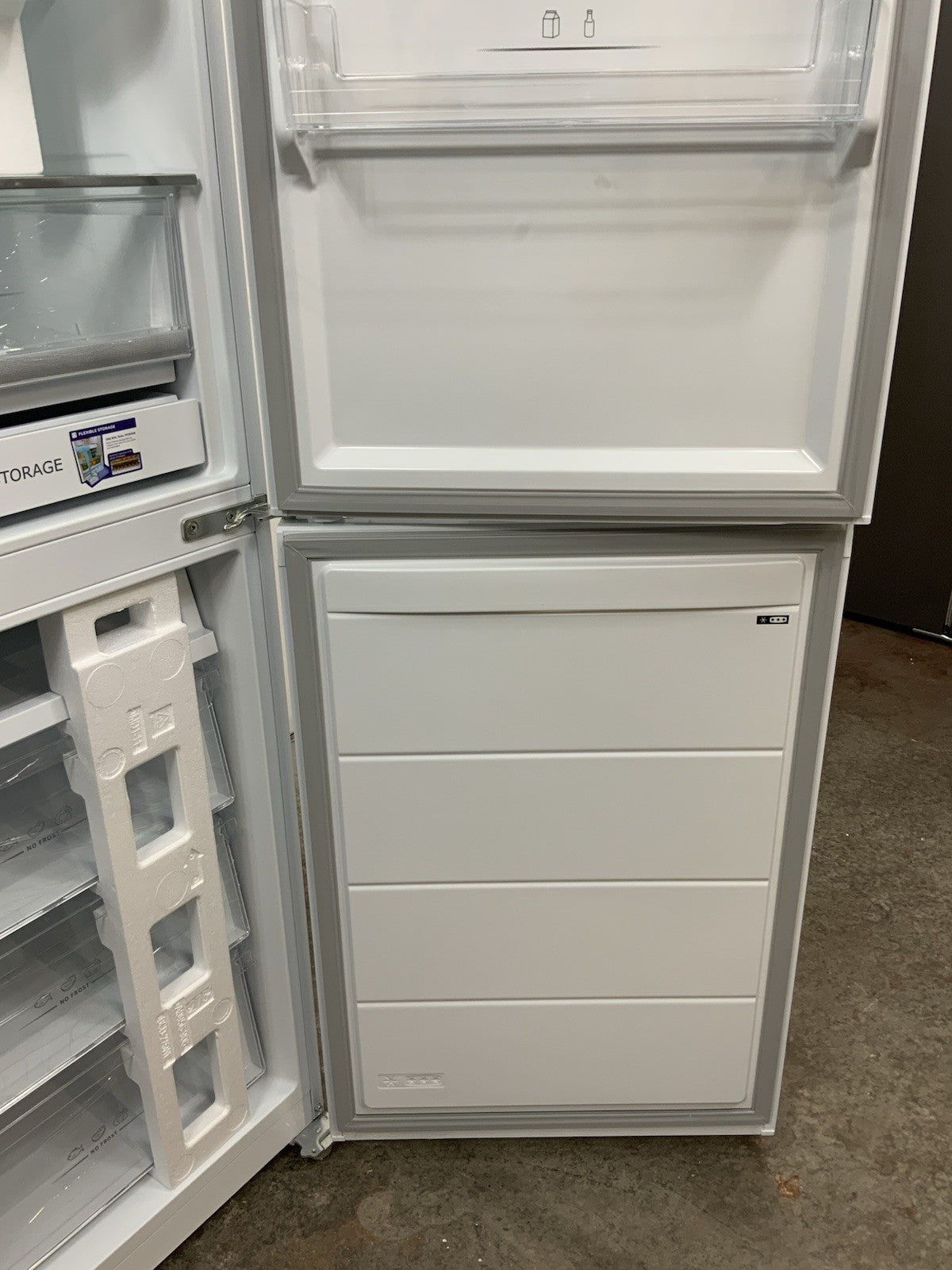 New Graded KENWOOD KNF55WD24 55/45 Fridge Freezer - White RRP £429 P20