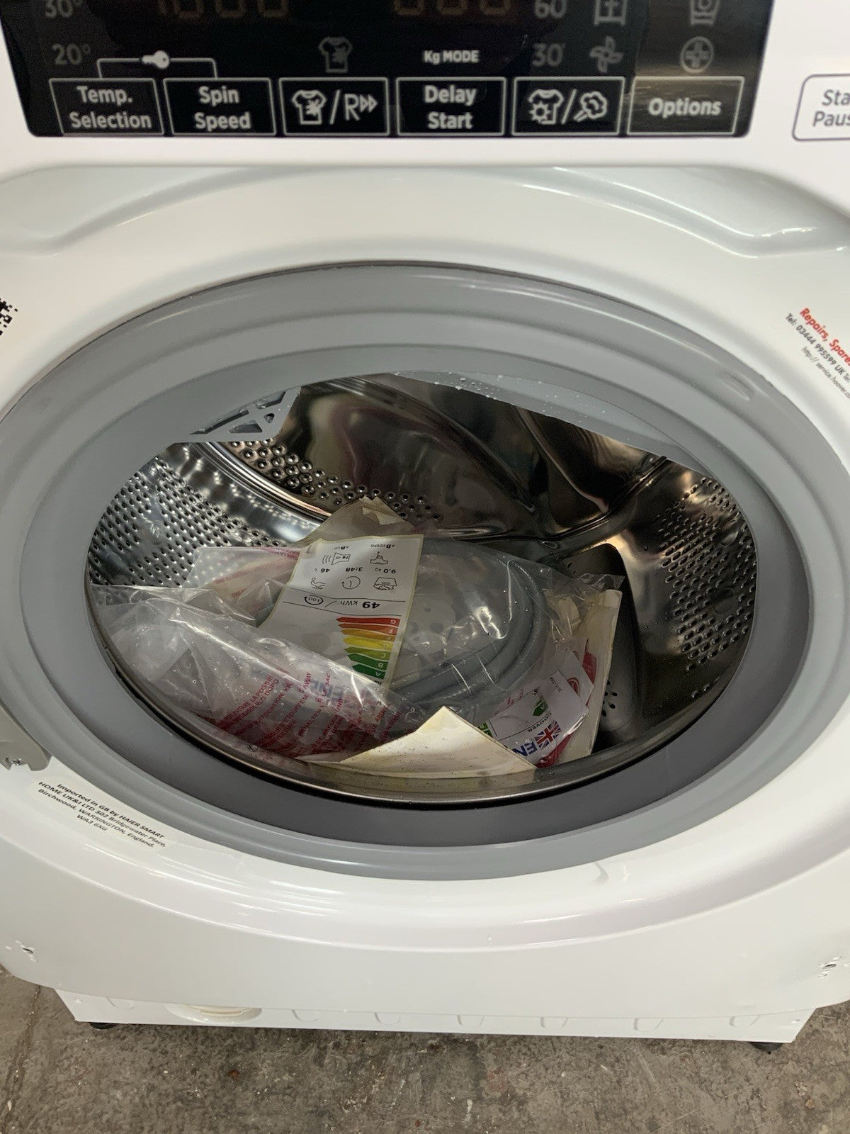 New Graded Hoover Washer dryer H-WASH & DRY 300 PRO HBDOS 695TMET-80 K45