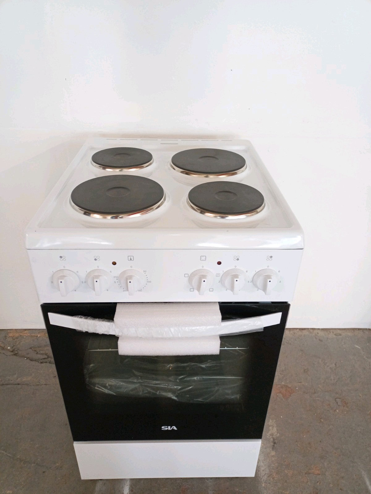 New Graded White SIA ESXB50W 50cm Electric Single Cooker RRP£345 -L24