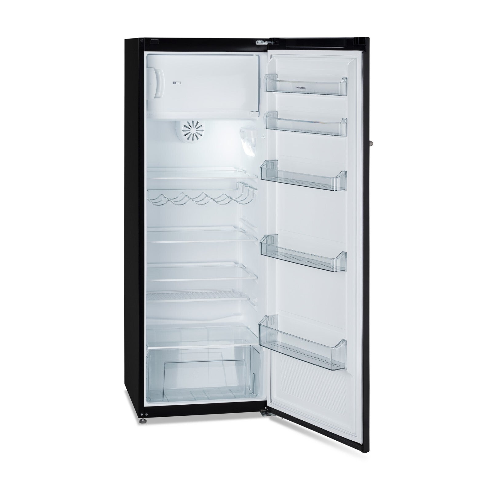 New Graded Retro Black Montpellier MAB341K Tall Fridge RRP£539  D87