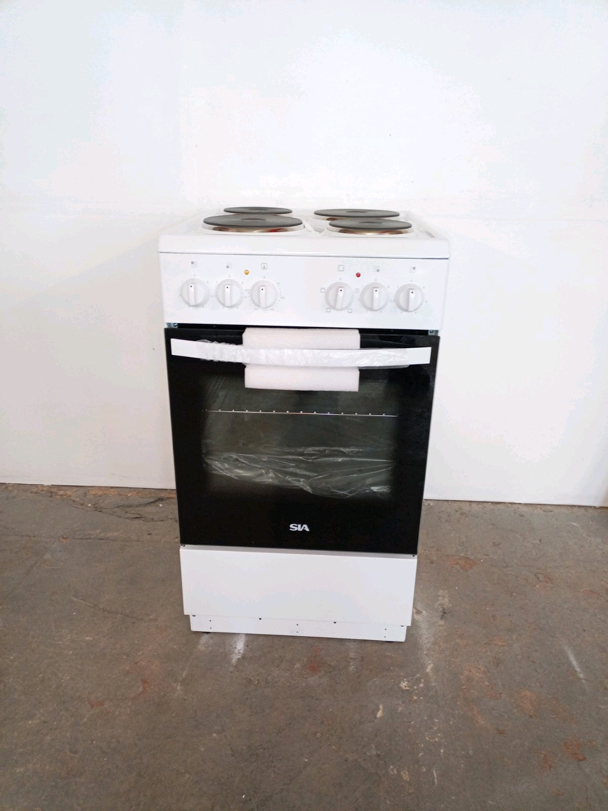 New Graded White SIA ESXB50W 50cm Electric Single Cooker RRP£345 -L24