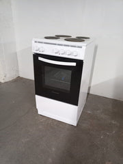 New Graded White Montpellier MSE46W 50cm Electric Single Cooker RRP£239 - N17