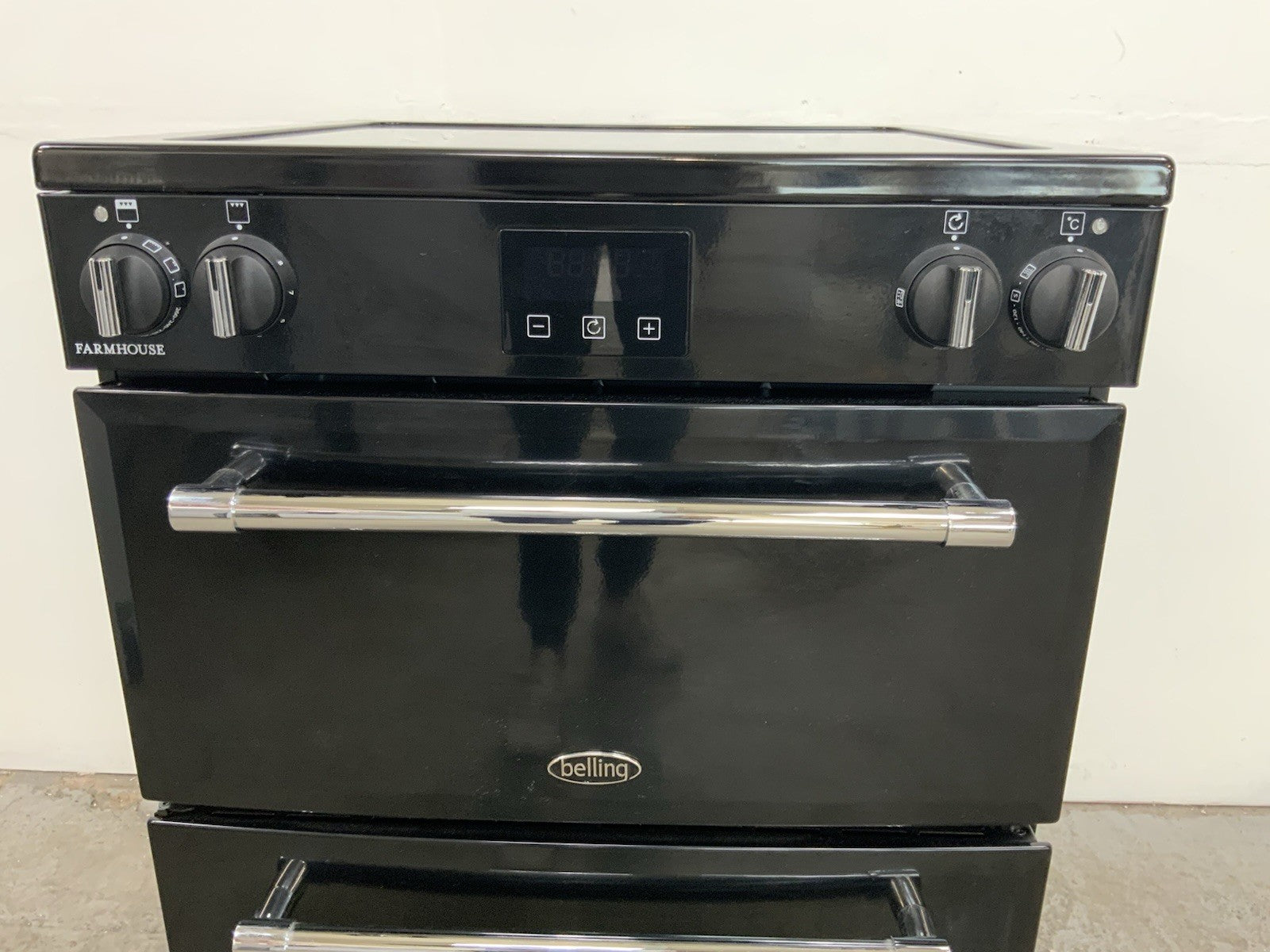 New Graded Belling BEL MRA Farmhouse 60Ei Induction Hob Cooker blackRRP£949 K90
