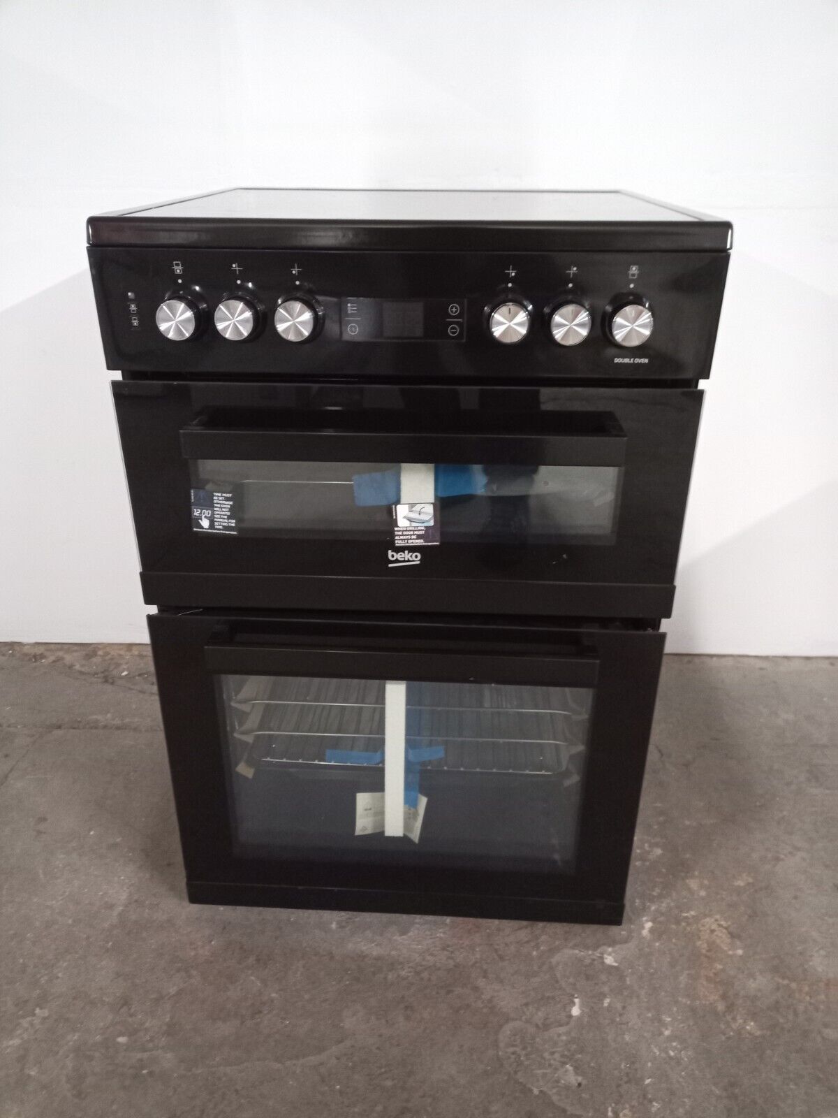 New Graded Black  Beko KDC653K 60cm Electric Double Cooker RRP£469 - UK Del S25