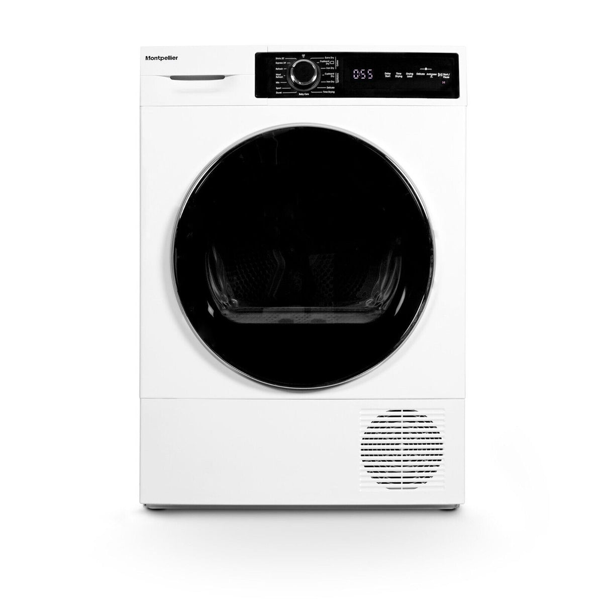 New Graded Montpellier MHP10SDW 10Kg Heat Pump Sensor Tumble Dryer in White H7