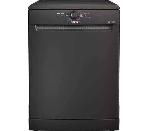 New Graded Black Indesit D2FHK26BUK  Full Size Dishwasher RRP£299 F43