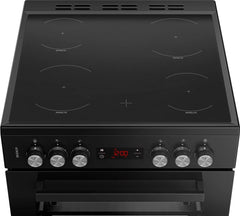 New Graded Black  Beko EDC634K  60cm Electric Double Cooker RRP£459 - UK Del X13