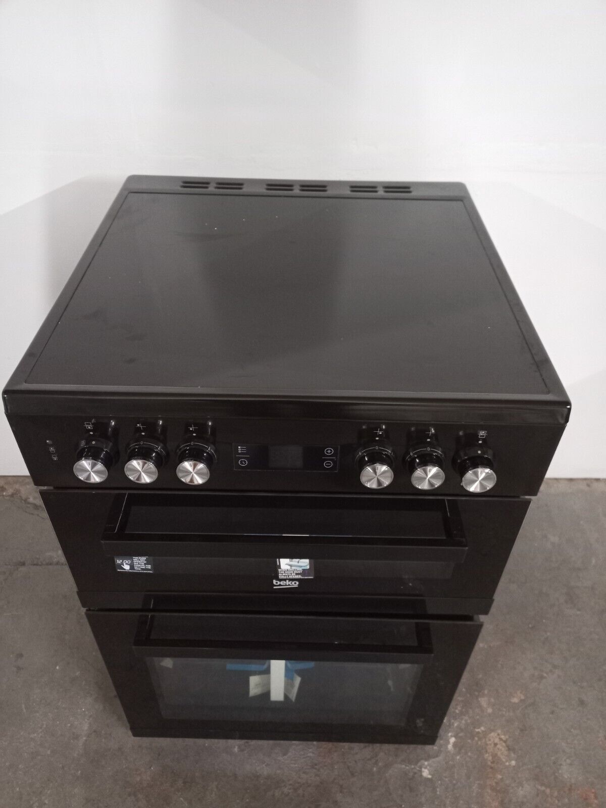 New Graded Black  Beko KDC653K 60cm Electric Double Cooker RRP£469 - UK Del S25