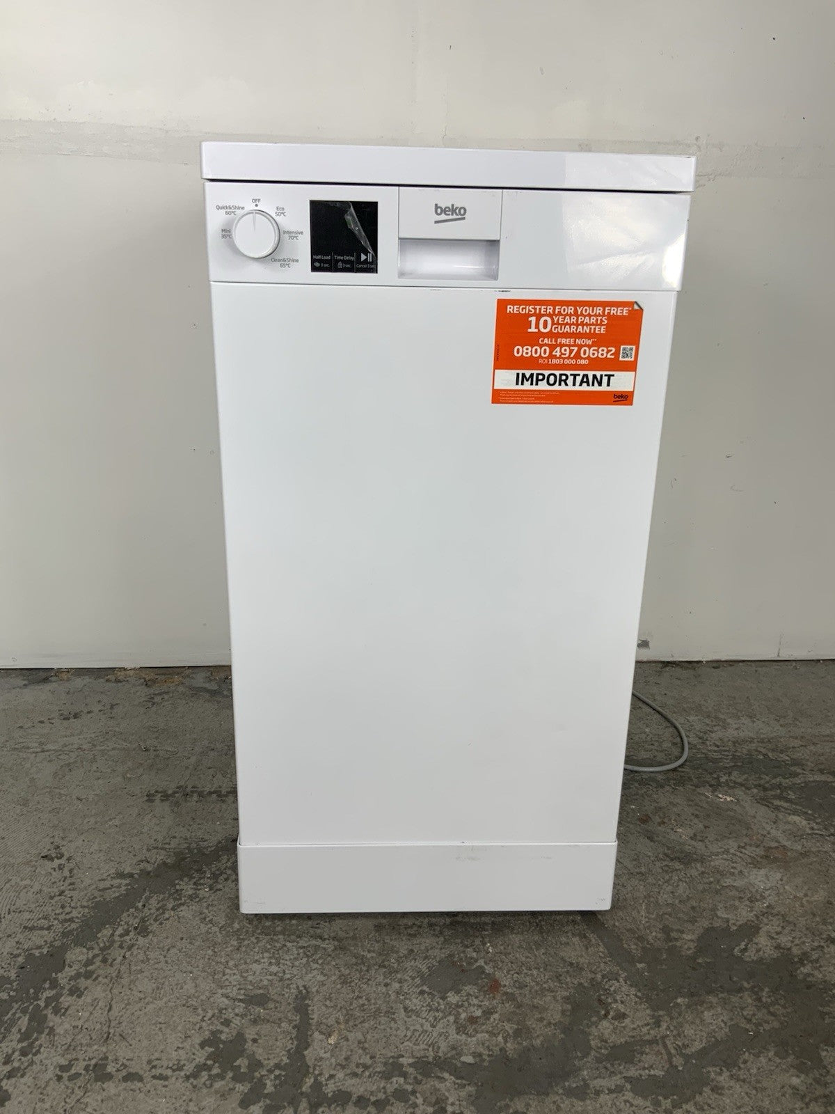 New Graded White  Beko DVS04X20W Slimline Dishwasher RRP£299- F18