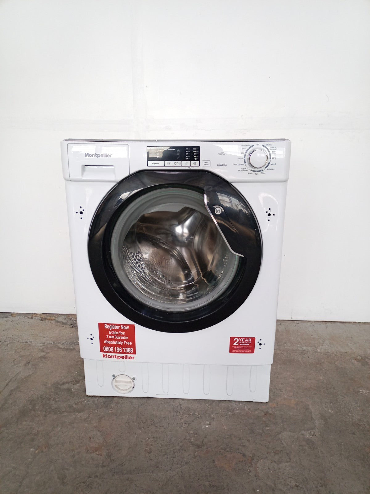 New Graded Montpellier MIWM84 Integrated 8 kg 1400 Spin Washing Machine V21