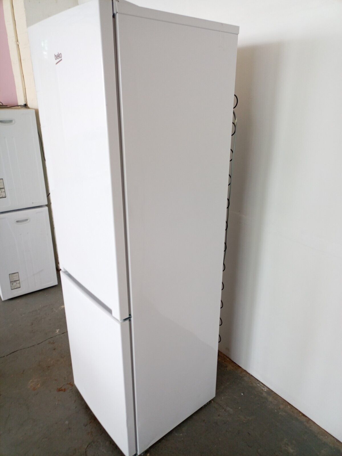 New Graded Beko CSG4571W 60/40 White Fridge Freezer- UK Del K14