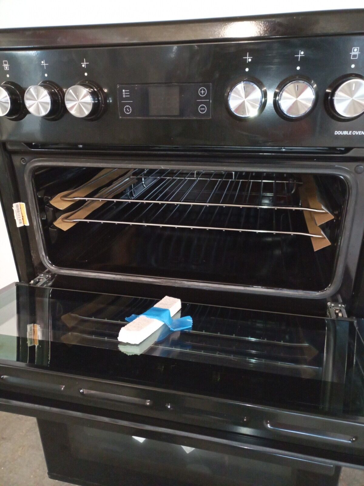 New Graded Black  Beko EDC634K  60cm Electric Double Cooker RRP£459 - UK Del X13