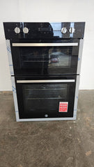 New Graded  HOOVER HO9DC3UB308BI Electric Built-in Double Oven RRP £429 (A1)