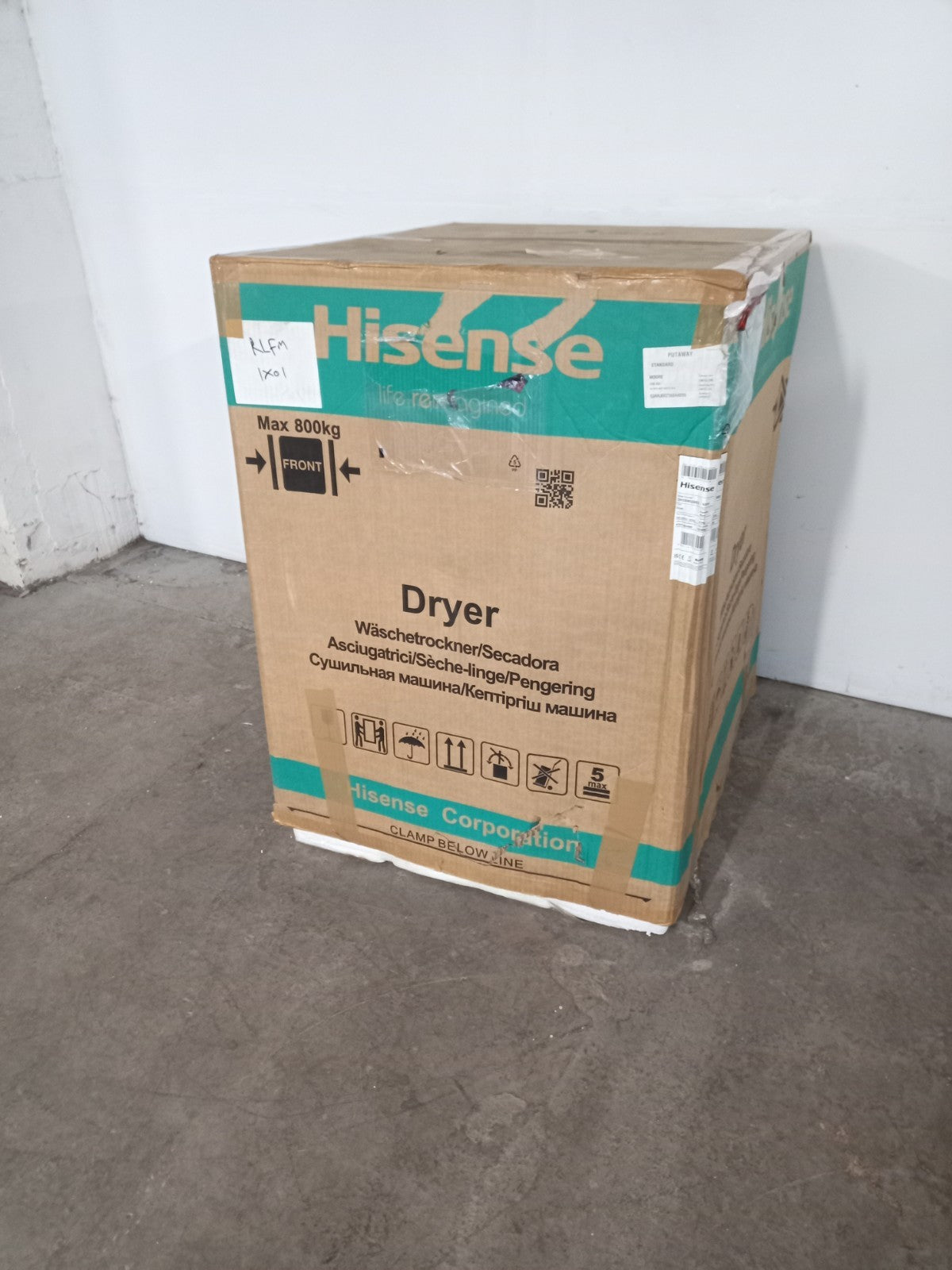New Boxed Hisense DH3S902BB3 9Kg Heat Pump Dryer A+++ Black RRP£549 M23