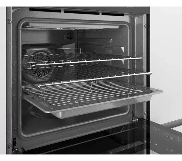 New Graded  HOOVER HO9DC3UB308BI Electric Built-in Double Oven RRP £429 (A1)