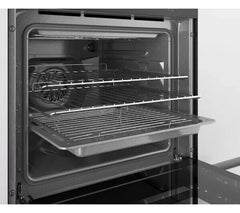 New Graded  HOOVER HO9DC3UB308BI Electric Built-in Double Oven RRP £429 (A1)