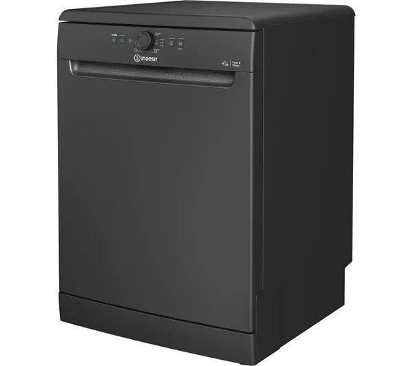 New Graded Black Indesit D2FHK26BUK  Full Size Dishwasher RRP£299 F43