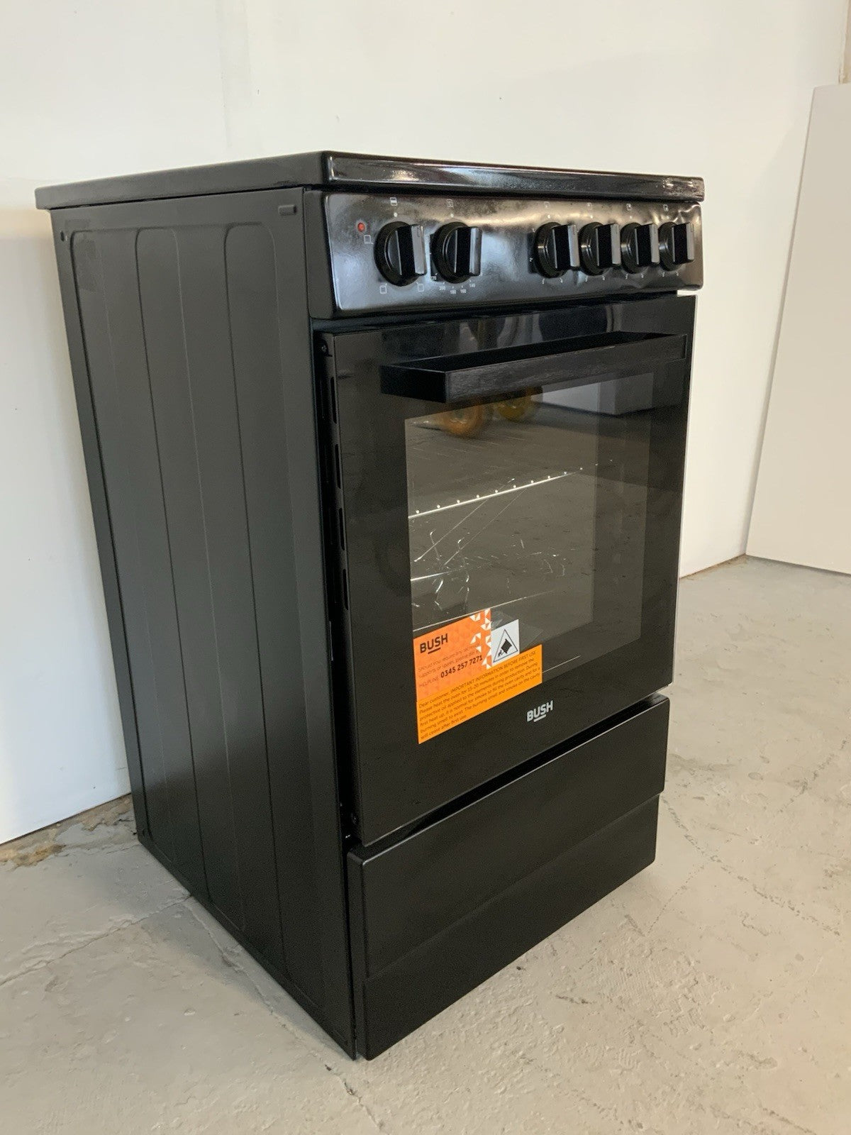 New Graded Black Bush BESAW50B 50cm Electric Single Cooker RRP£239 - L77