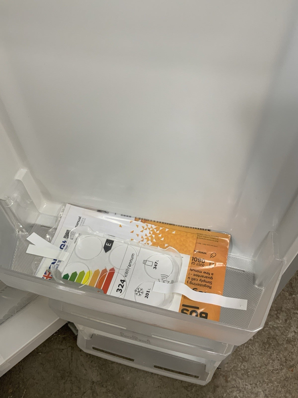 New Graded Bush MESBSB23E American Fridge Freezer - Black RRP £529 K69