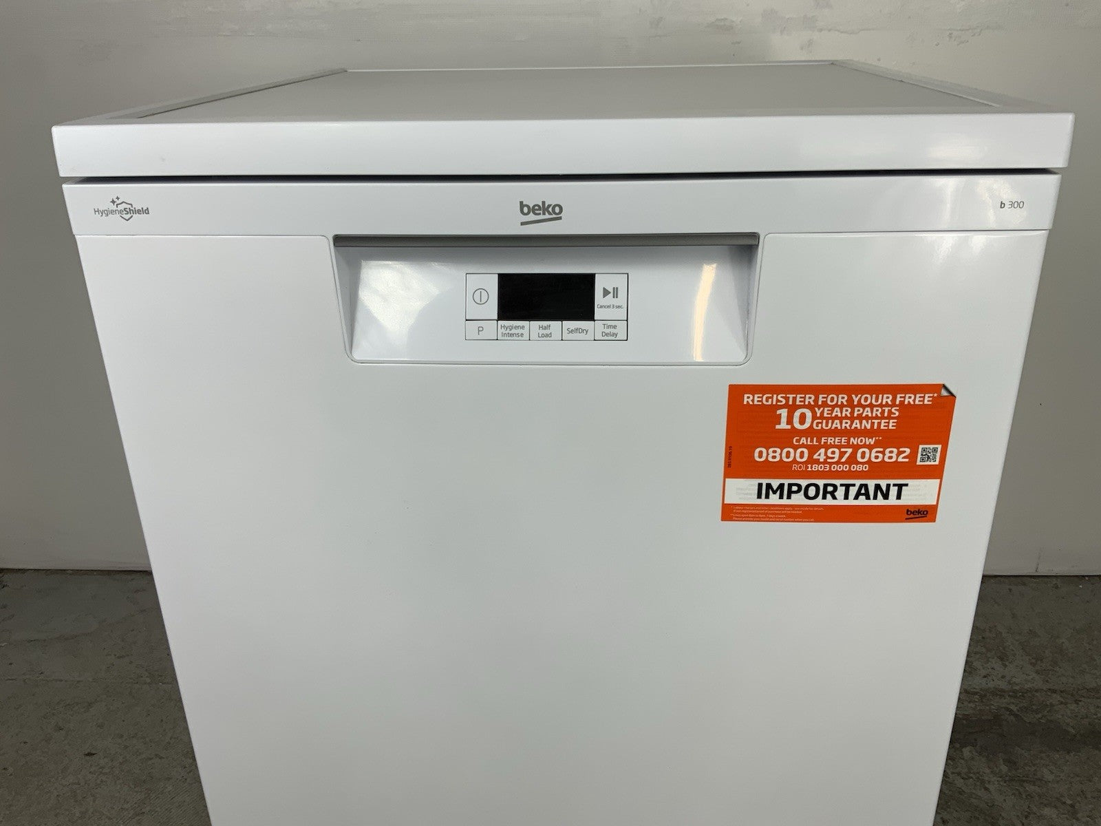 New Graded White BEKO BDFN15420W Pro HygieneIntense  Full-size Dishwasher F30