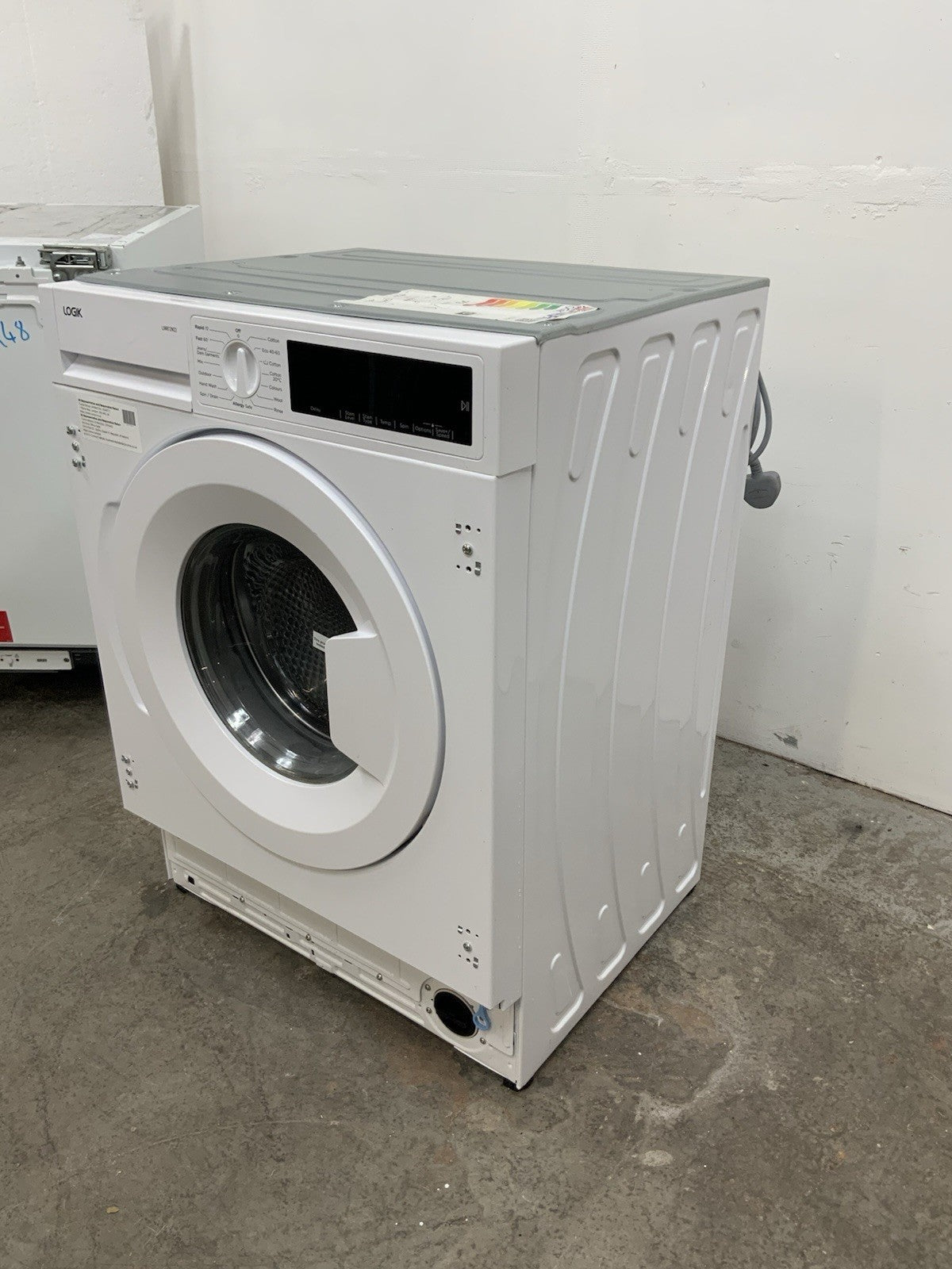 New Graded LOGIK T-series LIW812W22 Integrated 8 kg 1200 Washing Machine R44