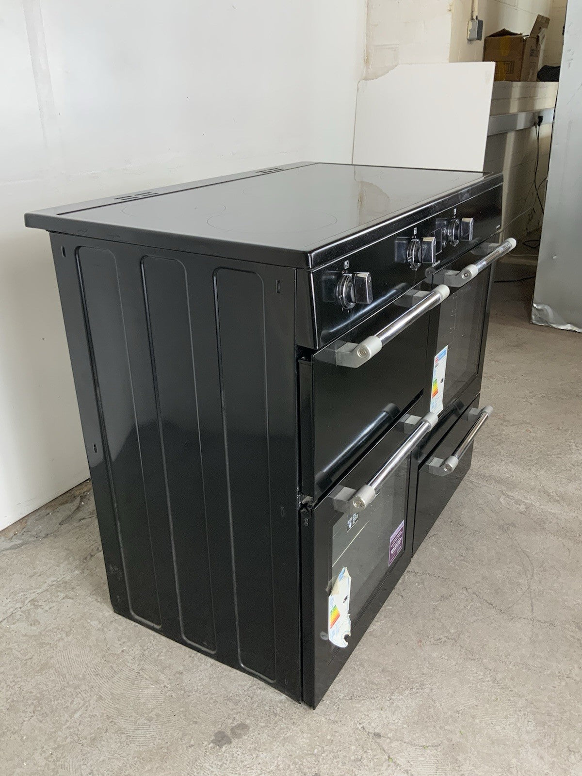 New Graded Black Leisure Cookmaster CK100D210K Range Cooker 100cm RRP £1598 F76