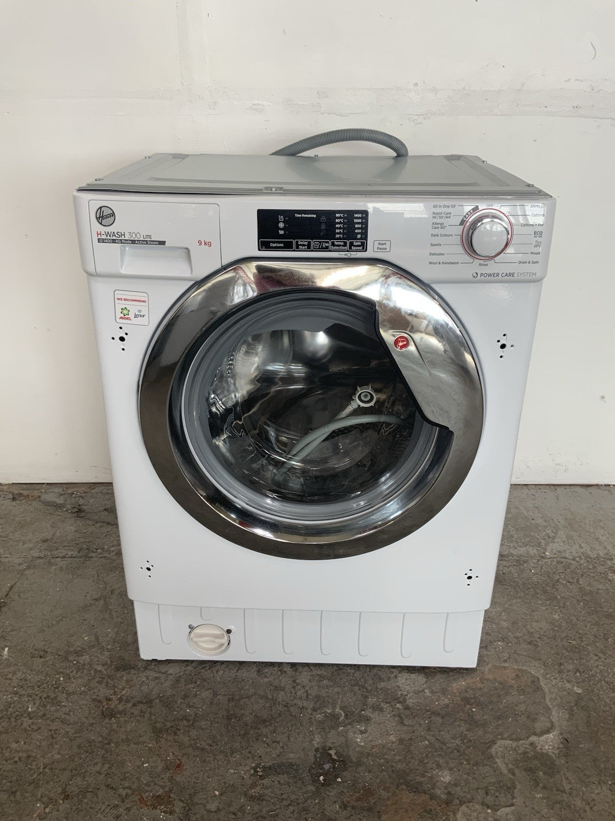 New Graded Hoover HBWS 49D1ACE 9KG Integrated Washing Machine  RRP £539 K10