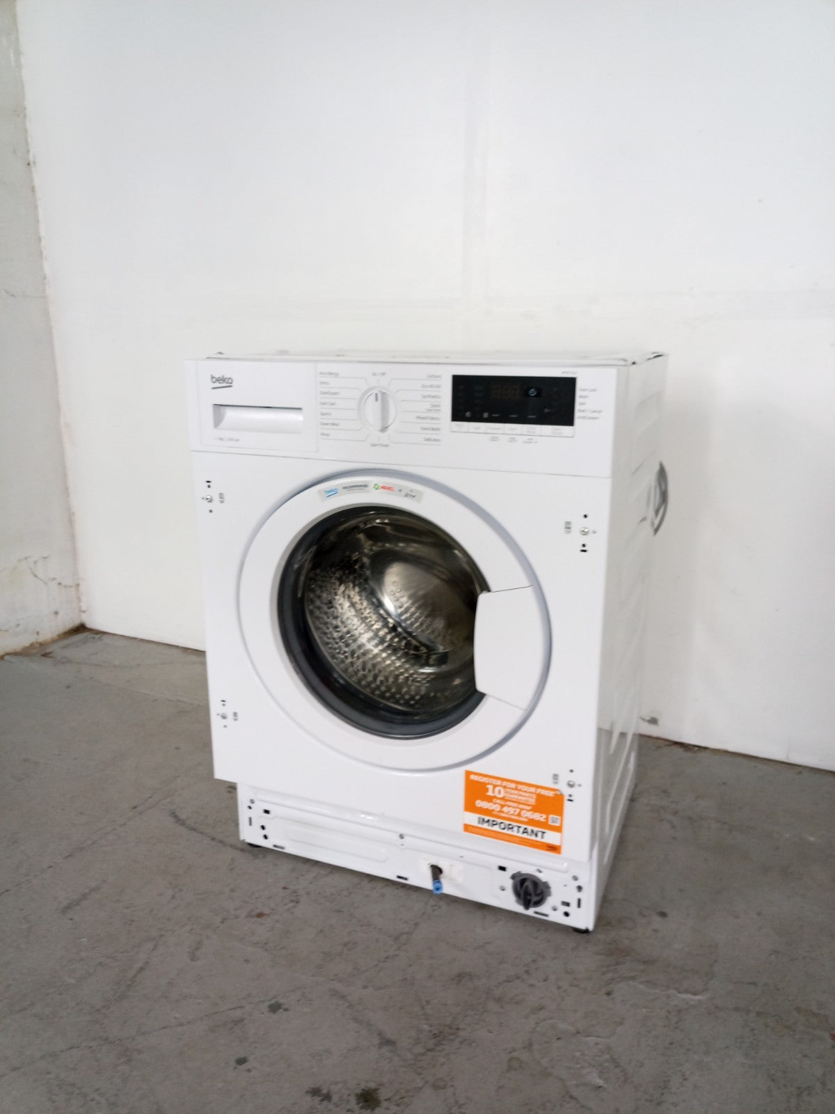 New Graded Beko WTIK7211 Integrated 7 kg 1200 Spin Washing Machine Y14