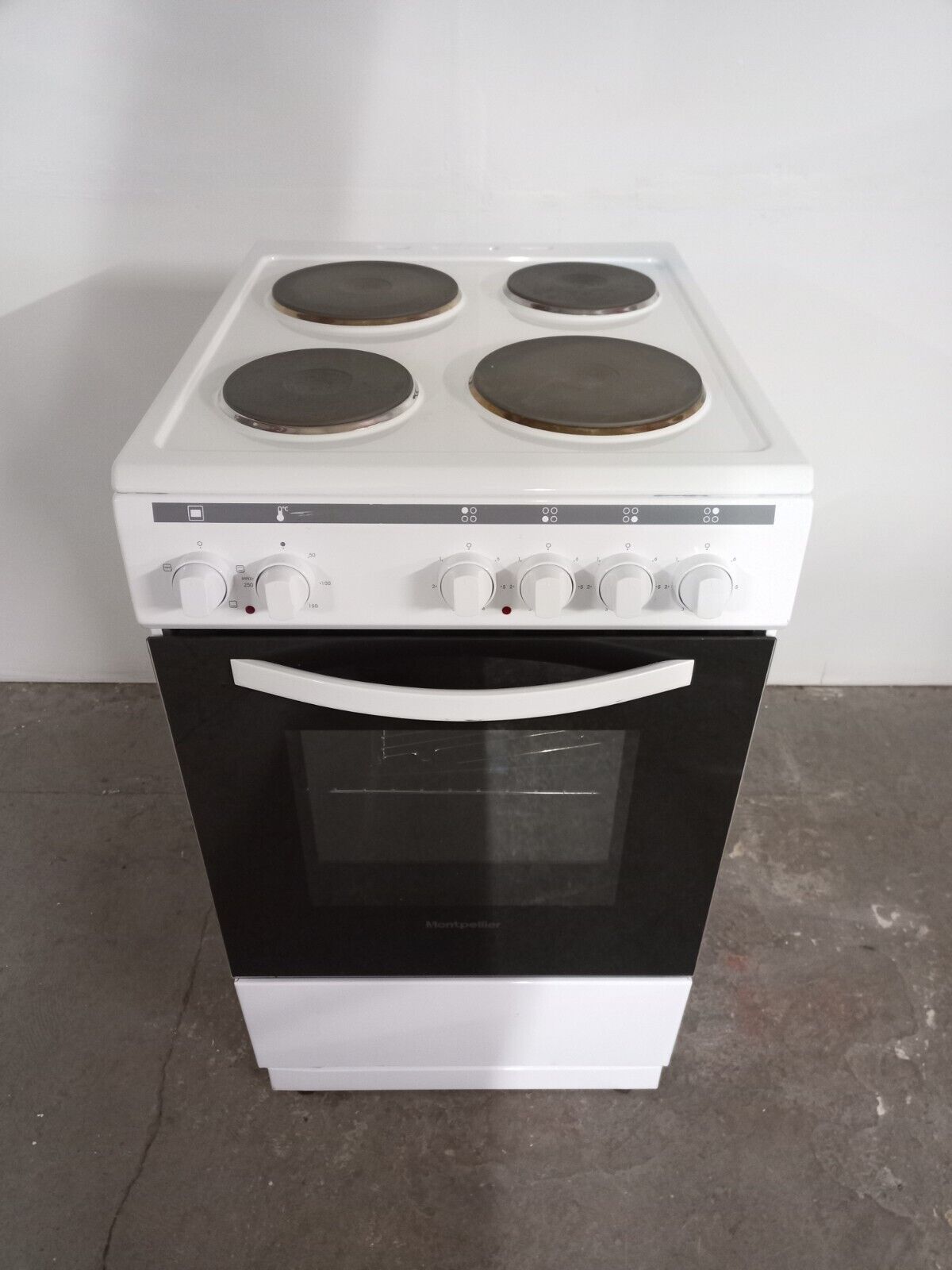 New Graded White Montpellier MSE46W 50cm Electric Single Cooker RRP£239 - N17