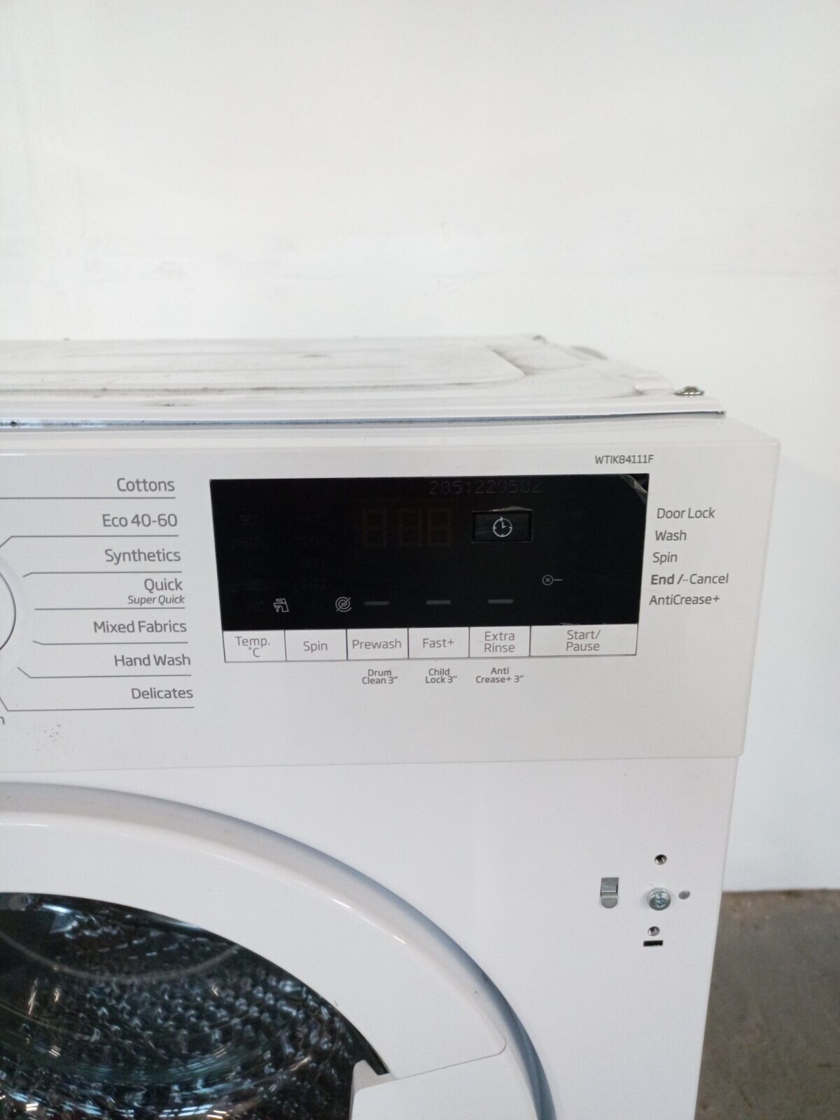 New Graded Beko WTIK84111F Integrated 8 kg 1400 Spin Washing Machine RRP£4 K8