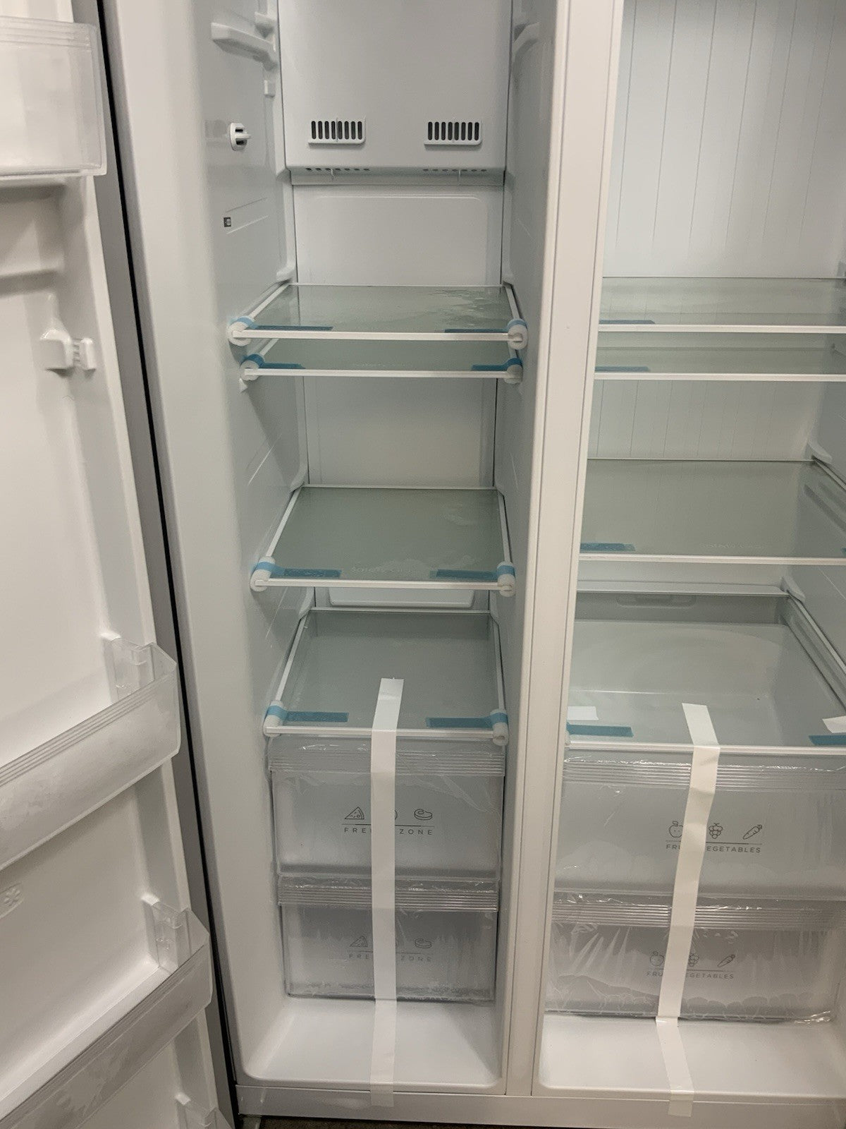 New Graded Bush MESBSB23E American Fridge Freezer - Black RRP £529 K69