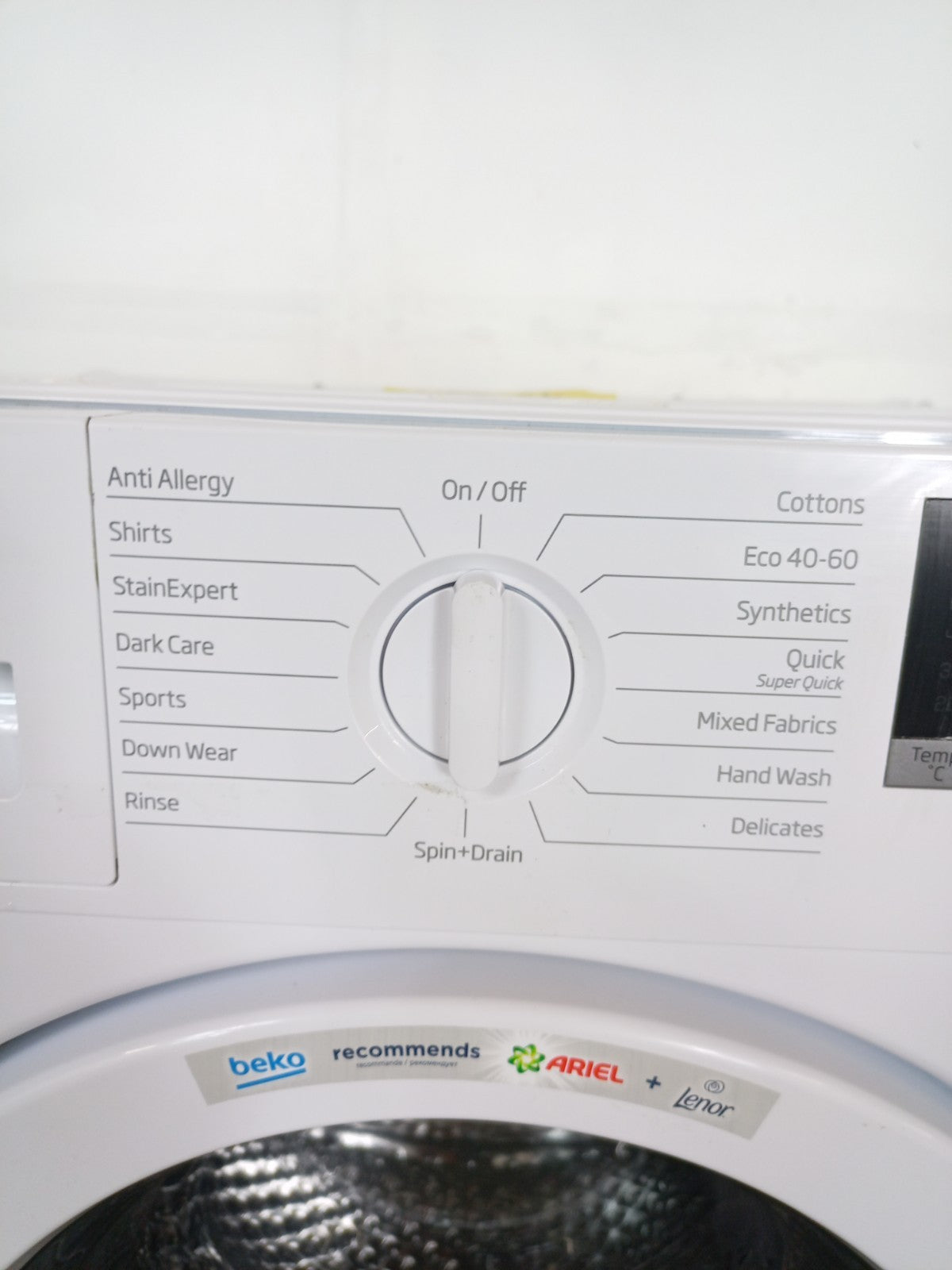 New Graded Beko WTIK74151F Integrated 7 kg 1400 Spin Washing Machine Y16