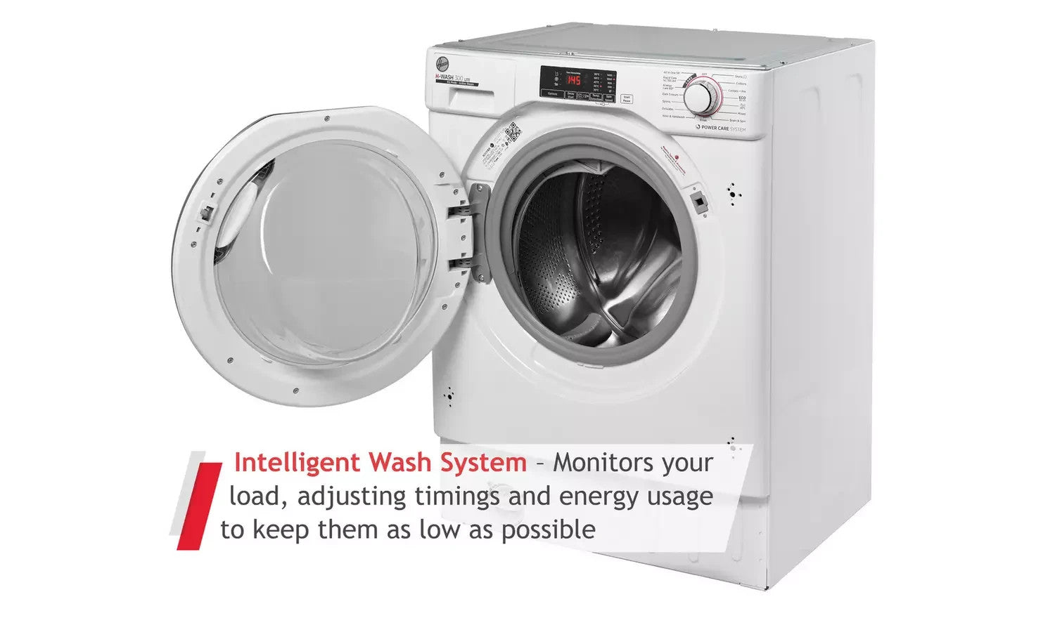 New Graded Hoover HBWS 49D1ACE 9KG Integrated Washing Machine  RRP £539 K10