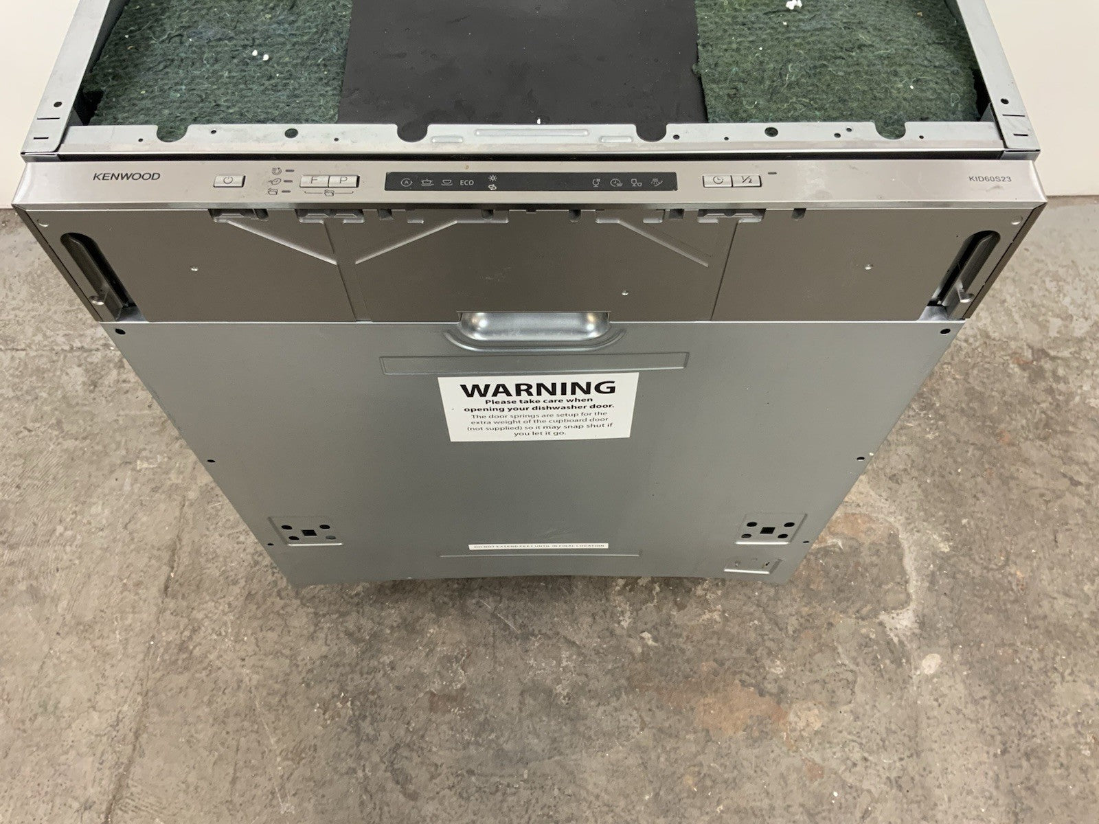 New Graded KENWOOD KID60S23 Full-size Fully Integrated Dishwasher RRP £299 K51